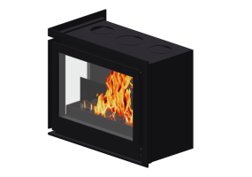 Chimneys and chimney pots 3D - Wood burning fireplace - Barbas Bellfires - Unilux