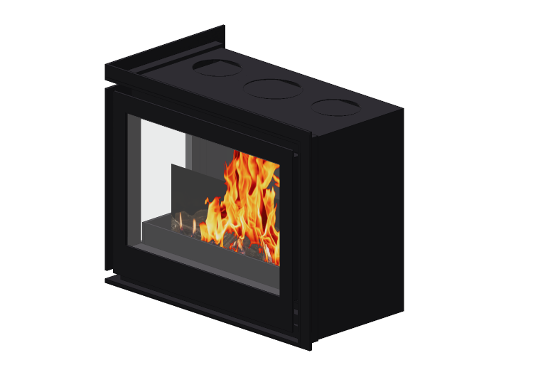 Chimneys and chimney pots 3D - Wood burning fireplace -... Chimneys and chimney pots 3D - Wood burning fireplace -...
