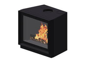 Camini 3D - Caminetto a legna - Barbas Bellfires - Universal