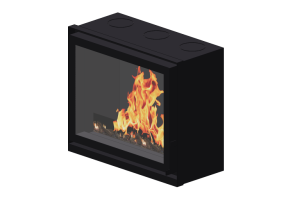3D Kamine und Schornsteine - Holzkamin - Barbas Bellfires - Unilux