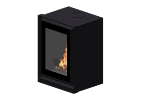 Camini 3D - Caminetto a legna - Barbas Bellfires - Unilux