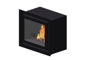 Chimeneas y Ductos 3D - Chimenea de le&ntilde;a - Barbas Bellfires - Unilux