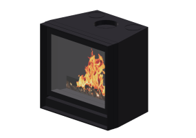 Chamin&eacute;s e Cumeeiras 3D - Lareira a lenha - Barbas Bellfires - Universal