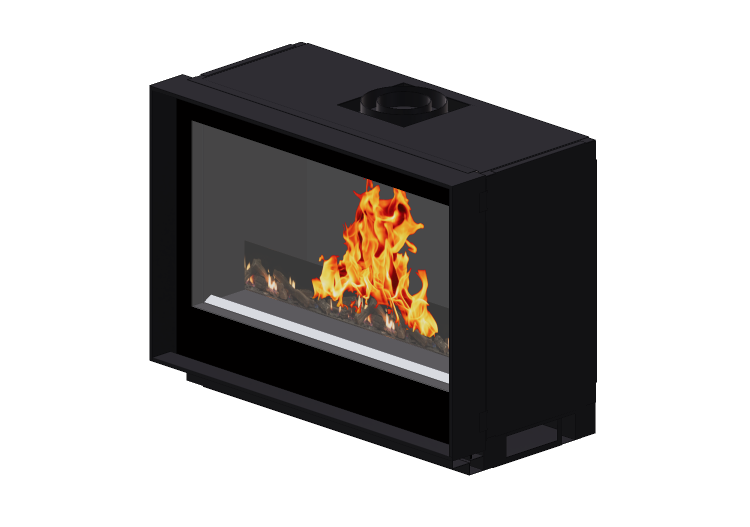 Chimneys and chimney pots 3D - Gas fireplace - Barbas... Chimneys and chimney pots 3D - Gas fireplace - Barbas...