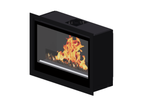 Chamin&eacute;s e Cumeeiras 3D - Lareira a g&aacute;s - Barbas Bellfires - Smart Bell