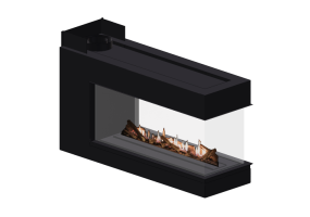 Chimeneas y Ductos 3D - Chimenea de gas - Barbas Bellfires - Room Divider Large 3