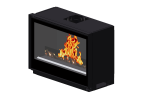 Chamin&eacute;s e Cumeeiras 3D - Lareira a g&aacute;s - Barbas Bellfires - Smart Bell