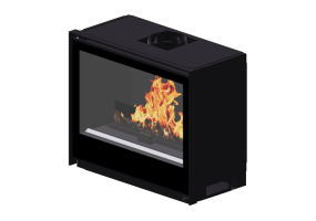 Chimneys and chimney pots 3D - Gas fireplace - Barbas Bellfires - Smart Bell