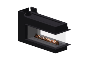 Chimeneas y Ductos 3D - Chimenea de gas - Barbas Bellfires - Room Divider Large 3