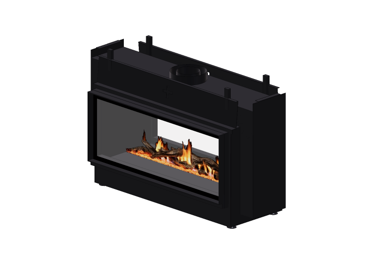 Chimneys and chimney pots 3D - Gas fireplace - Barbas... Chimneys and chimney pots 3D - Gas fireplace - Barbas...