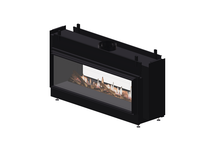 Chimneys and chimney pots 3D - Gas fireplace - Barbas... Chimneys and chimney pots 3D - Gas fireplace - Barbas...