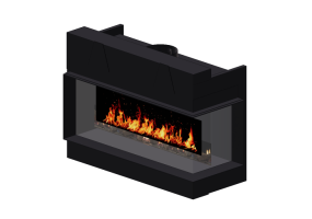 Chimeneas y Ductos 3D - Chimenea de gas - Barbas Bellfires - Corner Bell Medium 3 R