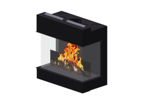 Foyers et Chemin&eacute;es 3D - Chemin&eacute;e &agrave; gaz - Barbas Bellfires - View Bell Small 3
