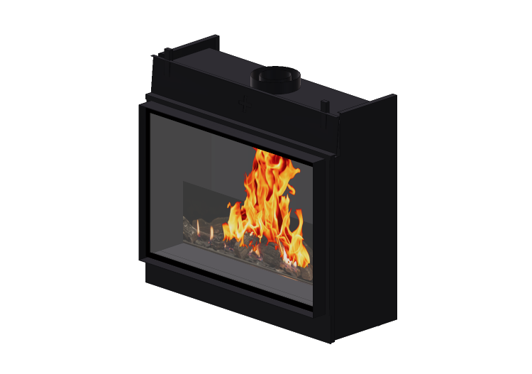 Chimneys and chimney pots 3D - Gas fireplace - Barbas... Chimneys and chimney pots 3D - Gas fireplace - Barbas...