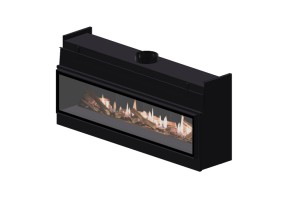 3D Kamine und Schornsteine - Gaskamin - Barbas Bellfires - Horizon Bell XXL 3