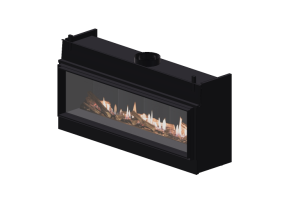 Chamin&eacute;s e Cumeeiras 3D - Lareira a g&aacute;s - Barbas Bellfires - Horizon Bell XL 3