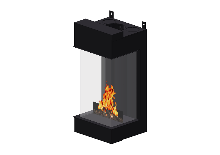 Chimneys and chimney pots 3D - Gas fireplace - Barbas... Chimneys and chimney pots 3D - Gas fireplace - Barbas...