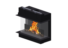 Foyers et Chemin&eacute;es 3D - Chemin&eacute;e &agrave; gaz - Barbas Bellfires - View Bell York 3