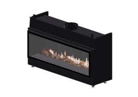 Chimneys and chimney pots 3D - Gas fireplace - Barbas Bellfires - Horizon Bell Large 3