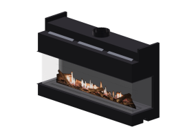 Camini 3D - Caminetto a gas - Barbas Bellfires - View Bell XL 3