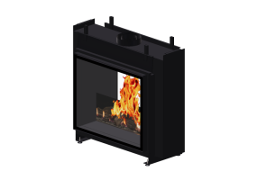 Chimeneas y Ductos 3D - Chimenea de gas - Barbas Bellfires - Derby Large 3 Tunnel