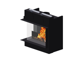 Camini 3D - Caminetto a gas - Barbas Bellfires - Corner Bell Small 3 L