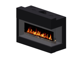 Chimeneas y Ductos 3D - Chimenea de gas - Barbas Bellfires - Corner Bell Medium 3 R