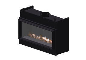 Chimneys and chimney pots 3D - Gas fireplace - Barbas Bellfires - Horizon Bell Small 3
