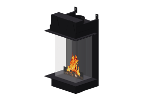 Foyers et Chemin&eacute;es 3D - Chemin&eacute;e &agrave; gaz - Barbas Bellfires - View Bell Vertical 3