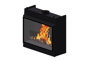 Camini 3D - Caminetto a gas - Barbas Bellfires - York Large 3
