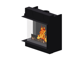 Camini 3D - Caminetto a gas - Barbas Bellfires - Corner Bell Derby 3 L
