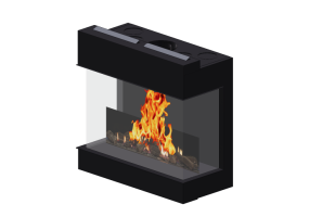 Chimeneas y Ductos 3D - Chimenea de gas - Barbas Bellfires - View Bell York 3