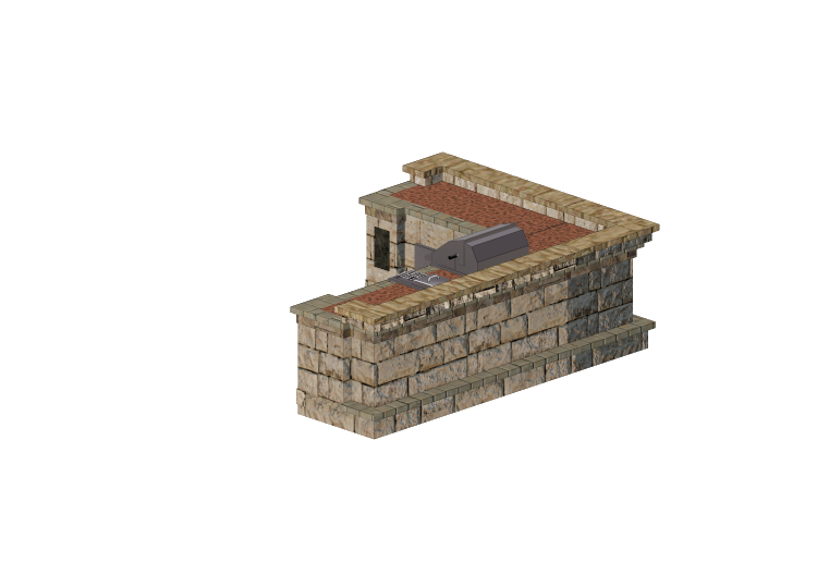 Cocinas 3D - Cocina de piedra - Belgard - Series 220 -... Cocinas 3D - Cocina de piedra - Belgard - Series 220 -...
