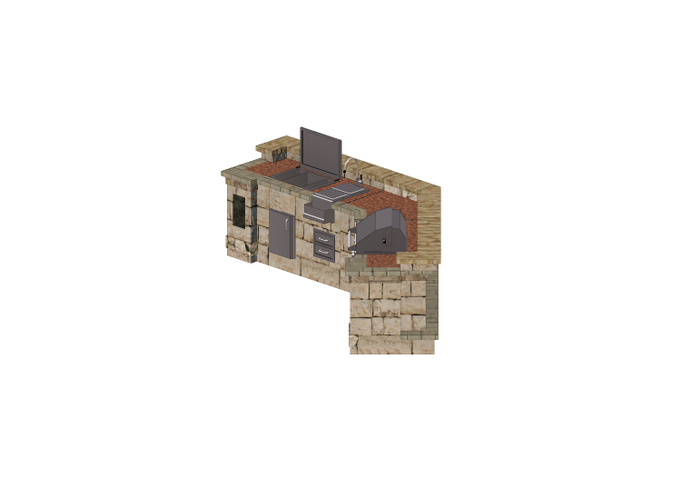 Cuisine 3D - Cuisine en pierre - Belgard - Series 305 -... Cuisine 3D - Cuisine en pierre - Belgard - Series 305 -...