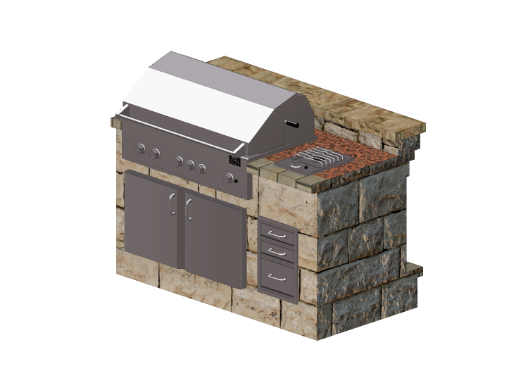 Cocinas 3D - Cocina de piedra - Belgard - Belgard Cocinas 3D - Cocina de piedra - Belgard - Belgard