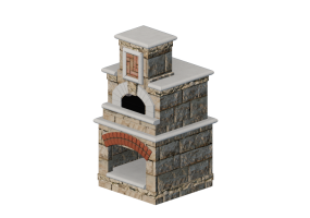 3D Kitchens - Stone wood oven - Belgard - Tuscany