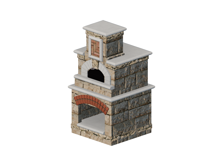 3D Kitchens - Stone wood oven - Belgard - Tuscany - Belgard 3D Kitchens - Stone wood oven - Belgard - Tuscany - Belgard