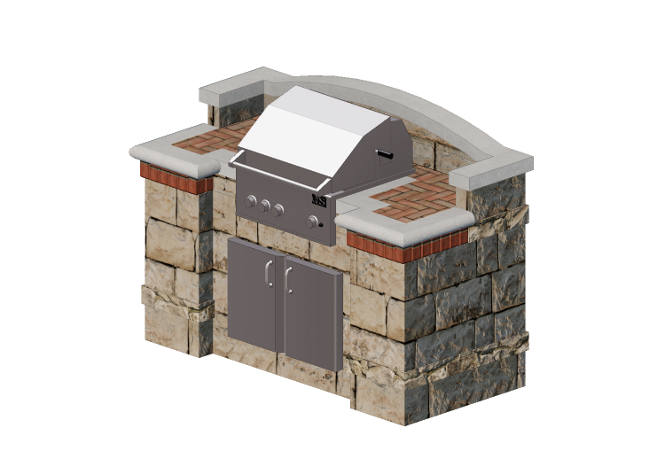 Cocinas 3D - Cocina de piedra - Belgard - Tuscany - Belgard Cocinas 3D - Cocina de piedra - Belgard - Tuscany - Belgard