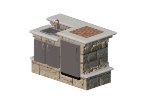 Cucine 3D - Cucina in pietra - Belgard - Tuscany 