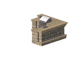 Cocinas 3D - Cocina de piedra - Belgard - Wexford