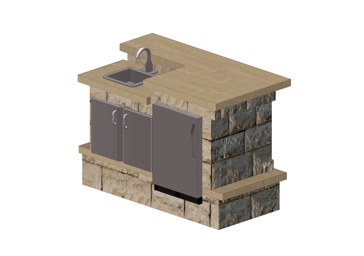 Cocinas 3D - Cocina de piedra - Belgard - Wexford - Belgard Cocinas 3D - Cocina de piedra - Belgard - Wexford - Belgard