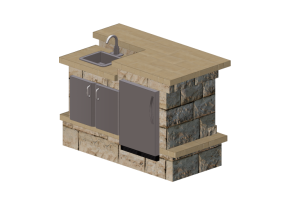 3D Kitchens - Stone kitchen - Belgard - Wexford