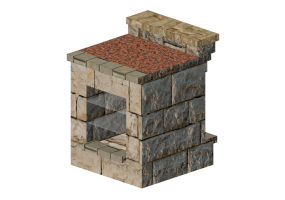 M&oacute;veis 3D - Vidrine em nicho em pedra - Belgard - Nottingham