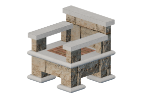 Sedie e Poltrone 3D - Sedia in pietra - Belgard - Tuscany