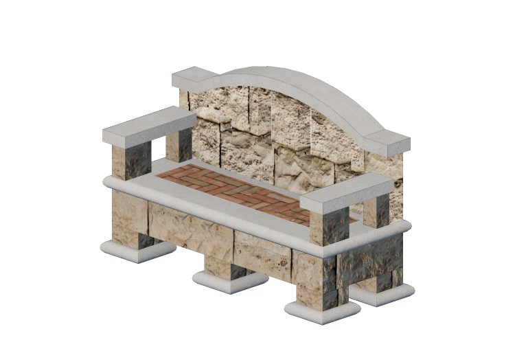 3D Benches - Stone bench - Belgard - Tuscany - Belgard 3D Benches - Stone bench - Belgard - Tuscany - Belgard