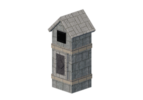 3D Zubeh&ouml;r - Briefkasten aus Stein - Belgard - Cordova