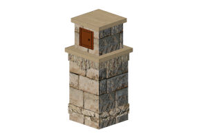 Acess&oacute;rios 3D - Caixa de correio de pedra - Belgard - Wexford