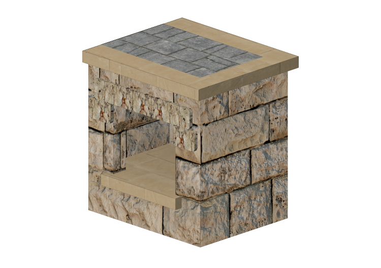 Acessórios 3D - Porta lenha de pedra - Belgard - Wexford -... Acessórios 3D - Porta lenha de pedra - Belgard - Wexford -...