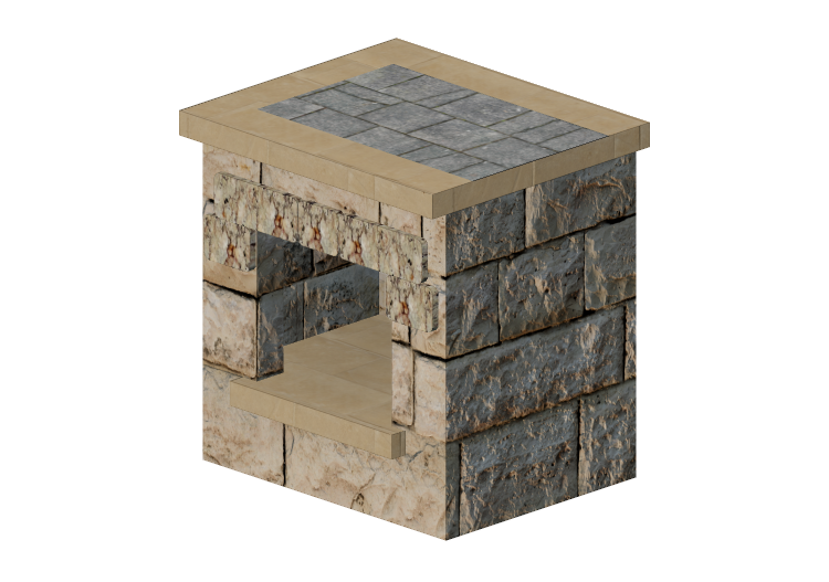 3D Zubehör - Brennholholzschrank aus Stein - Belgard -... 3D Zubehör - Brennholholzschrank aus Stein - Belgard -...