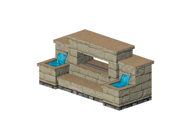 Foyers et Cheminées 3D - Cheminée en pierre à gaz - Belgard... Foyers et Cheminées 3D - Cheminée en pierre à gaz - Belgard...